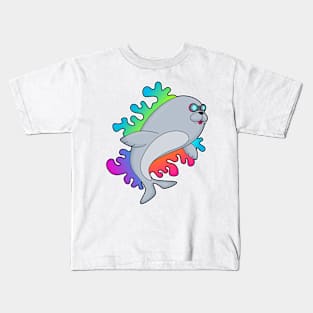 Seal with Glasses Kids T-Shirt